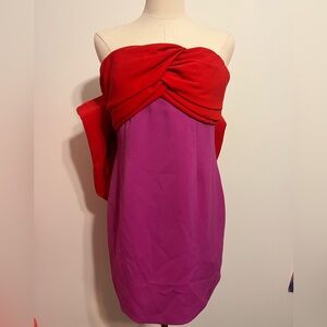 Toccin Draped Bow mini dress size 4